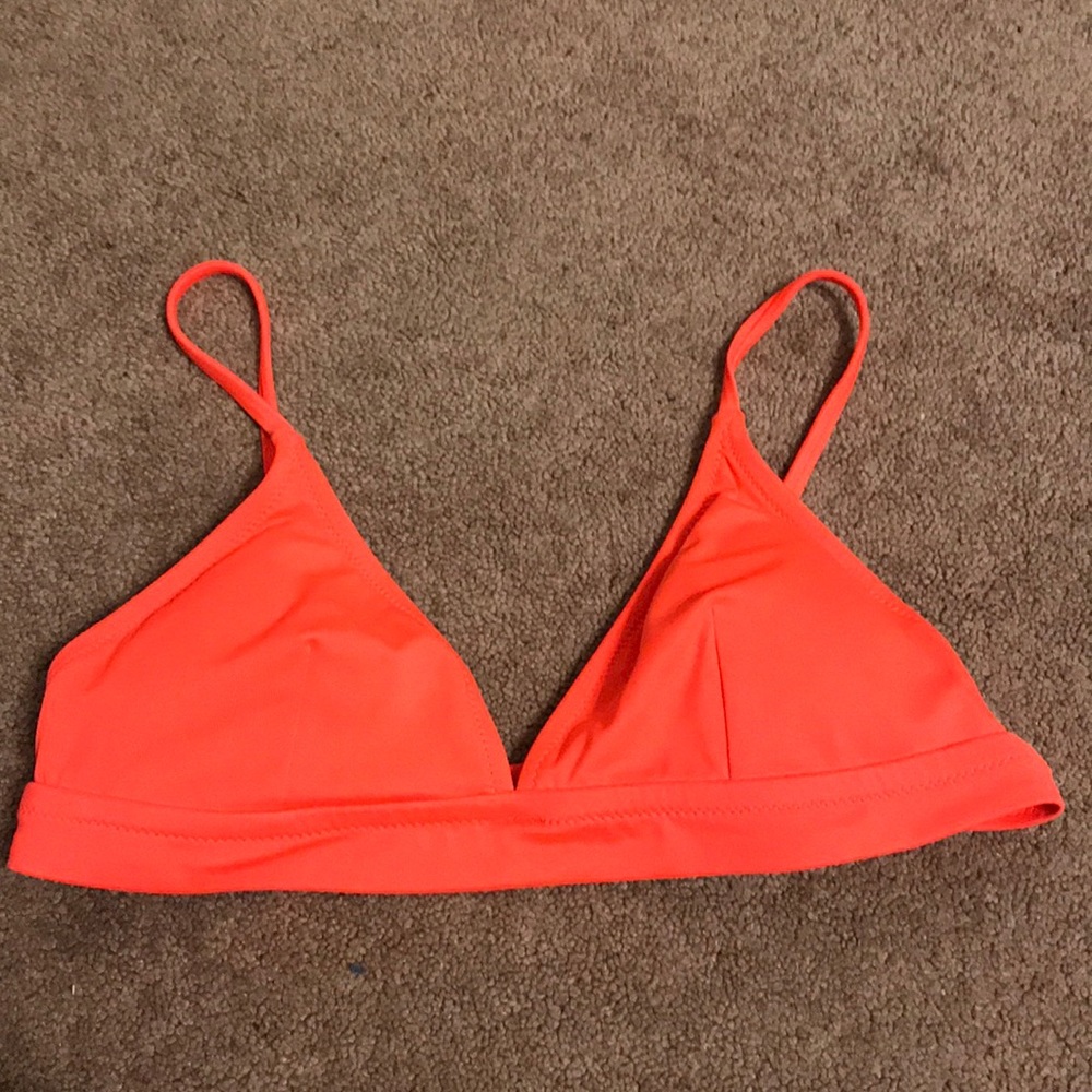 Hot Pink/Coral JCrew Bikini Top
